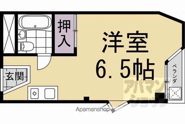 グランシャリオ桂(ワンルーム/3階)の間取り写真