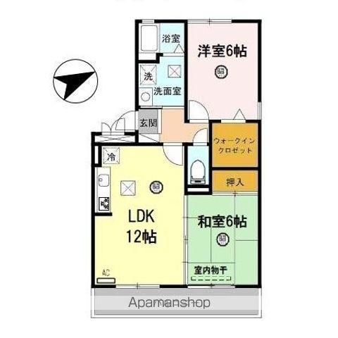 ファースト西浜(2LDK/1階)の間取り写真