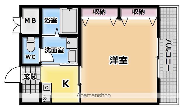 CLOVER KYOTOビル(1K/3階)の間取り写真