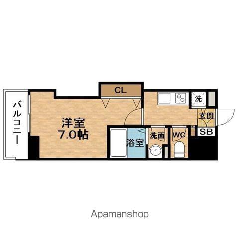 LUXETENJINBASHI(1K/5階)の間取り写真