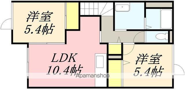 CRYSTAL VILLA(2LDK/2階)の間取り写真