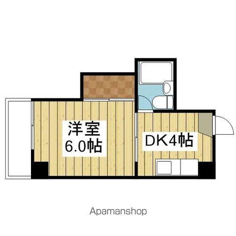 丸の内ハイツ(1DK/3階)の間取り写真