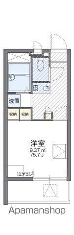 レオパレスオーパス(1K/1階)の間取り写真