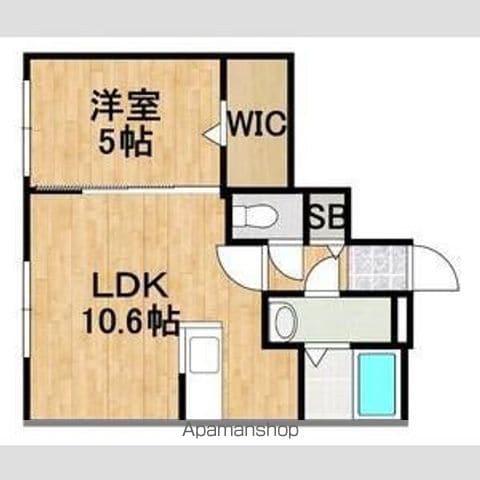 LAVENDER TERRACE(1LDK/3階)の間取り写真
