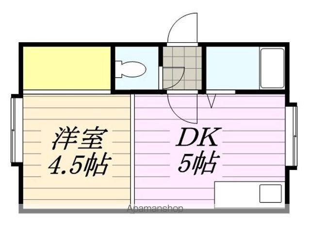 クルーズハウス澄川(1DK/3階)の間取り写真