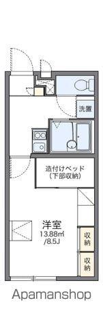 レオパレス二刻(1K/1階)の間取り写真