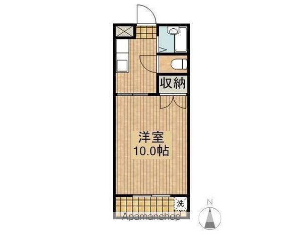 ステーションハイム(1K/4階)の間取り写真