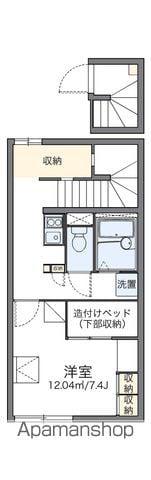 レオパレス大宮(1K/2階)の間取り写真