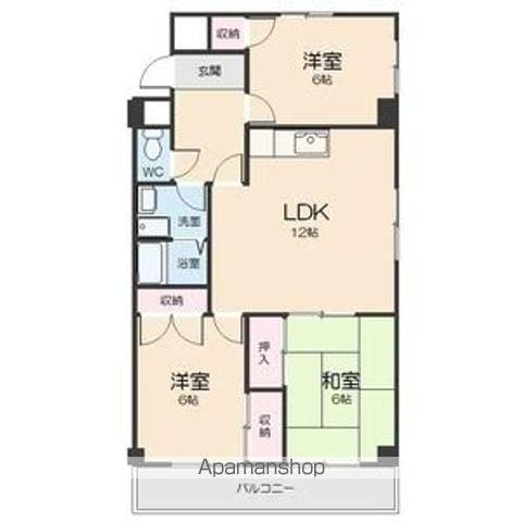 ビレンテ守山(3LDK/2階)の間取り写真