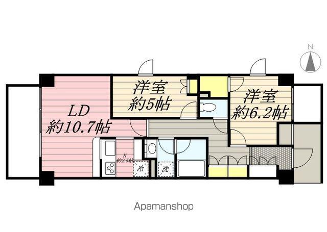 JMFレジデンス赤羽志茂(1LDK/4階)の間取り写真