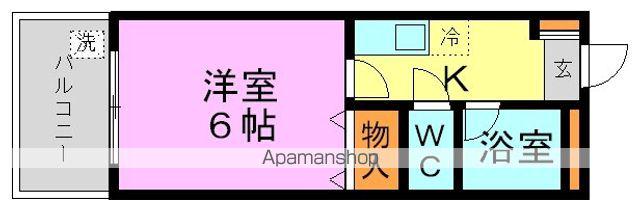 第1富士ビル(1K/1階)の間取り写真