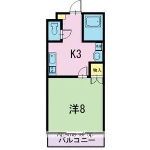 セレーノ・Y(1K/3階)の間取り写真