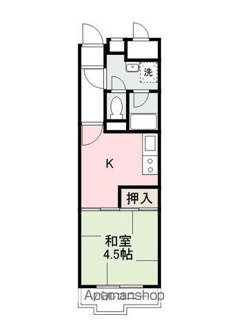 イトーピア高松(1K/10階)の間取り写真