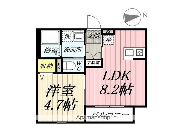 ROBOT HOME 南流山Ⅱ(1LDK/3階)の間取り写真