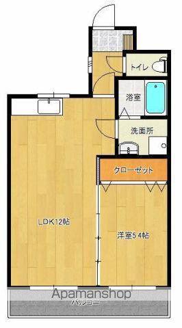 メゾンド・神宮御苑(1LDK/2階)の間取り写真