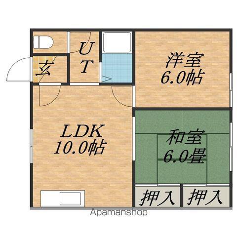 元町ユーコーポ(2LDK/3階)の間取り写真