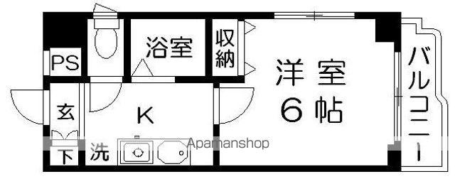 スカイコート後楽園壱番館(1K/3階)の間取り写真