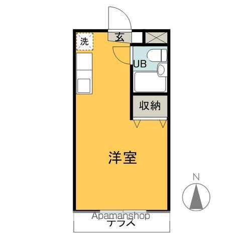 エーデルハイムⅢ(ワンルーム/1階)の間取り写真