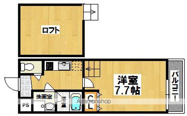フジパレス初芝駅南Ⅱ番館(1K/2階)の間取り写真