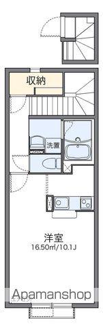 レオネクストオアシス 19(1K/2階)の間取り写真