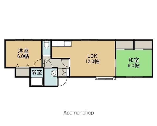 グランディールM&M(2LDK/1階)の間取り写真