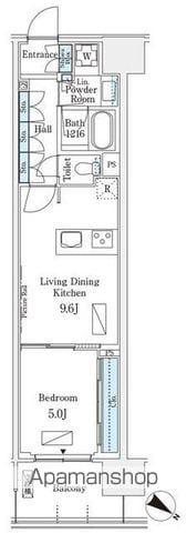 ロイヤルパークス有明(1LDK/12階)の間取り写真