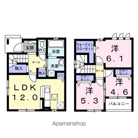 コンフィー中山台Ⅰ(3LDK/1階)の間取り写真