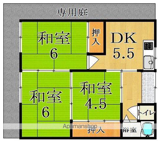 瀧タウンＢ(3DK)の間取り写真