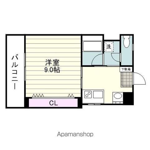 VIVACE36(1K/2階)の間取り写真