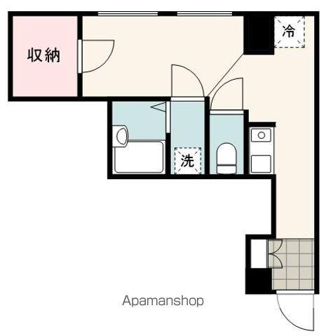 PIVOT静岡(ワンルーム/9階)の間取り写真