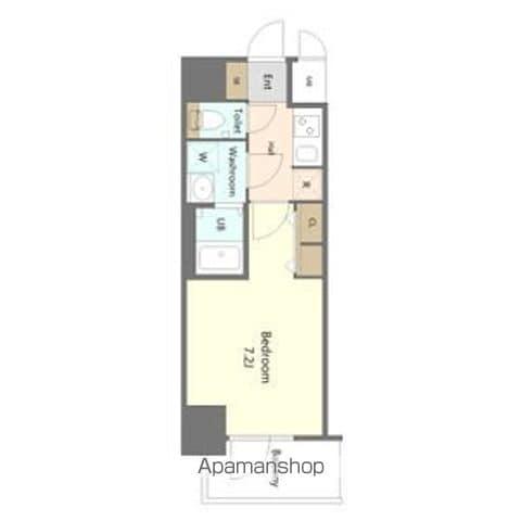 S-RESIDENCE名古屋菊井ALINE(1K/7階)の間取り写真