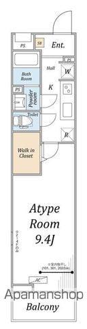 リブリ・中神Ⅱ(1K/1階)の間取り写真