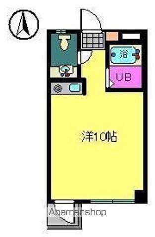 第80杉フラット(ワンルーム/3階)の間取り写真