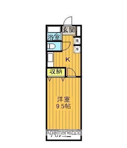 メゾン22(1K/1階)の間取り写真