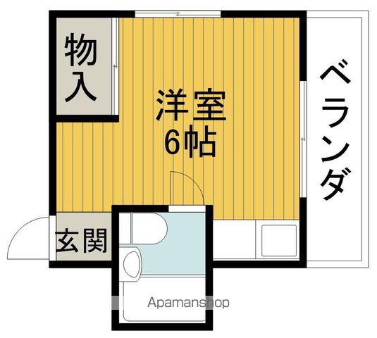 マドレハイツ(ワンルーム/4階)の間取り写真