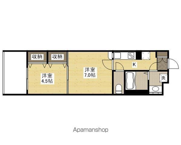 THE GRAND WASHU 堺町(2K/5階)の間取り写真