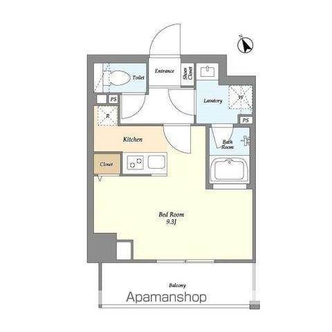 プレール・ドゥーク練馬北町(ワンルーム/6階)の間取り写真