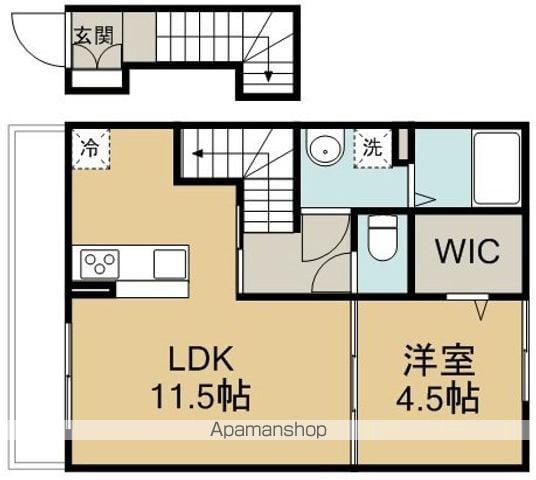 グレイス坂戸(1LDK/2階)の間取り写真