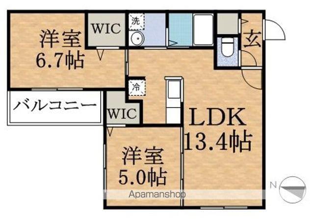 ドルチェ621(2LDK/3階)の間取り写真