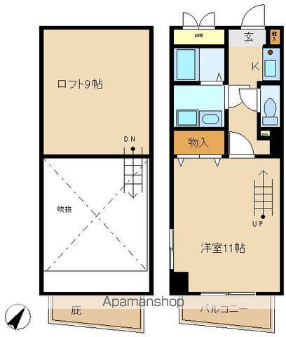 サンシャイン西梅田(2K/8階)の間取り写真
