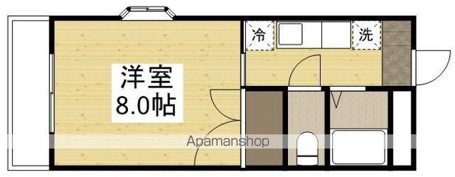サンパレス怒田Ⅰ(1K/1階)の間取り写真
