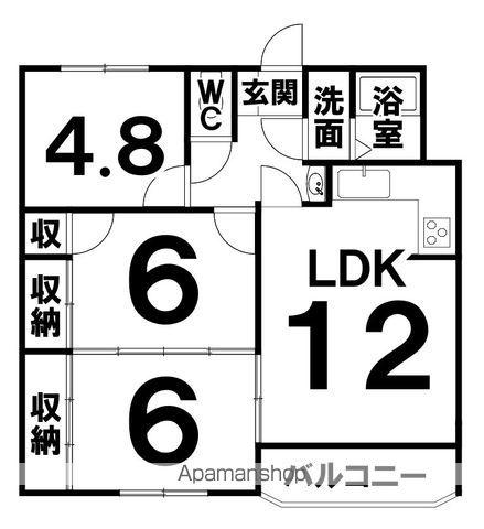 サンブライトハイツⅡ(3LDK/1階)の間取り写真