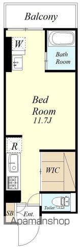 J.P.ROUTE312(ワンルーム/2階)の間取り写真