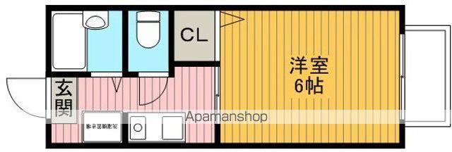 ゆかりハイツ(1K/1階)の間取り写真