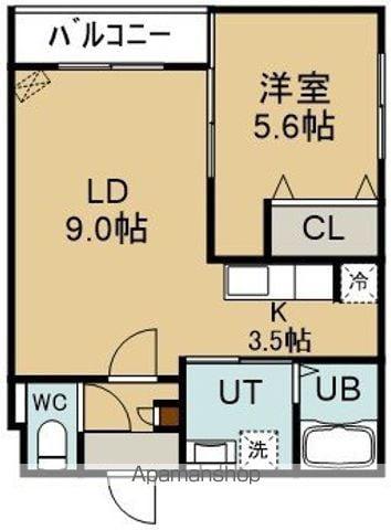 LE CHAT NOIRⅡ(1LDK/4階)の間取り写真