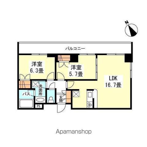 Ciment二子玉川 4階階 間取り