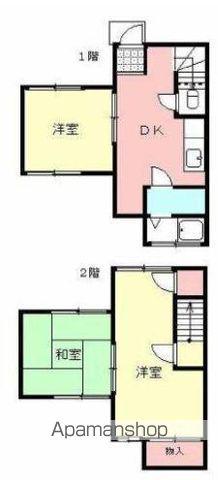 高松琴平電鉄琴平線 空港通り駅 徒歩58分 2階建 築43年(3DK)の間取り写真