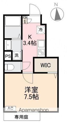 HAIMISHⅢ(1K/1階)の間取り写真