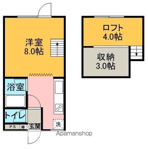コーポアブアブ(1K/1階)の間取り写真