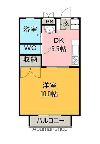 リーバリィ(1DK/1階)の間取り写真